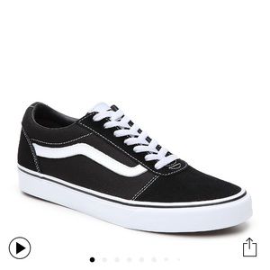 Black and White Old Skool Vans sneakers